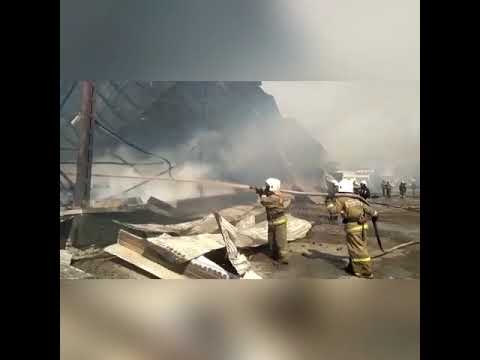 Пожар на Ростовском шоссе Краснодар