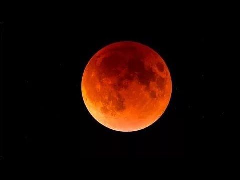 затмение луны красная луна 31 01 2018 суперлуние