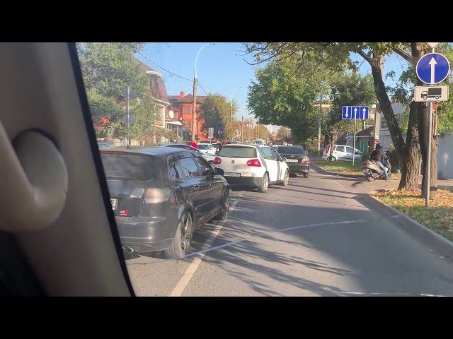 ДТП с мотоциклом. Краснодар, улицы бабушкина и Марьянская