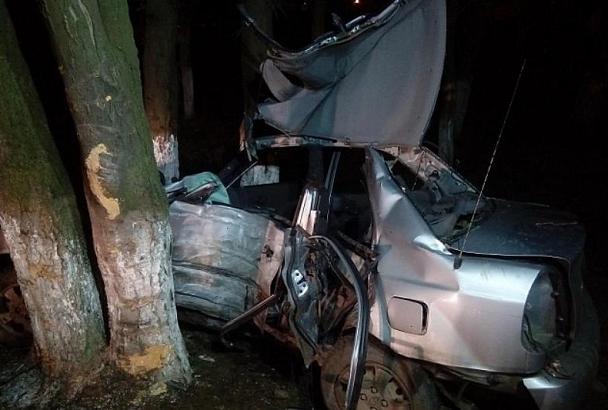 В Армавире водитель Hyundai Accent врезался в дерево, погибли двое