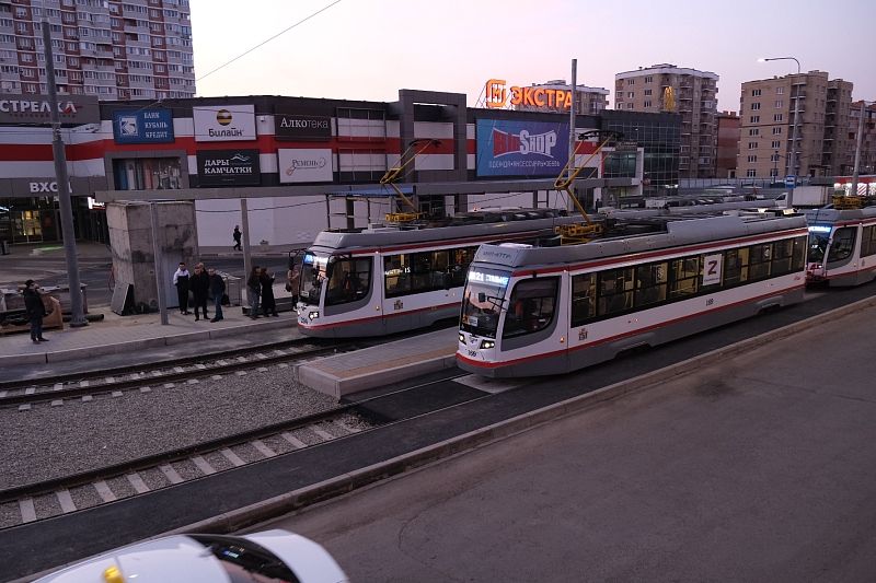 Губернатор Вениамин Кондратьев назвал открытие новой трамвайной ветки в Краснодаре долгожданным событием