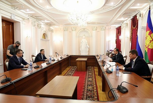Губернатору Вениамину Кондратьеву представили нового руководителя компании «Россети Кубань» 