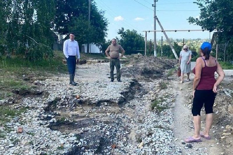  В анапских селах приступили к восстановлению разрушенных потопом дорог 