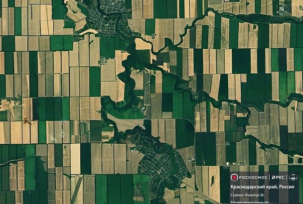 Роскосмос показал посевные поля Краснодарского края после слов Путина об ожидании хорошего урожая