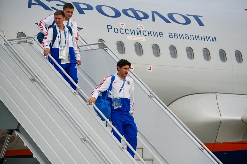 Сборная России прилетела в Сочи