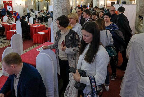 В Краснодарском крае на 18.00 проголосовали почти 65 % избирателей