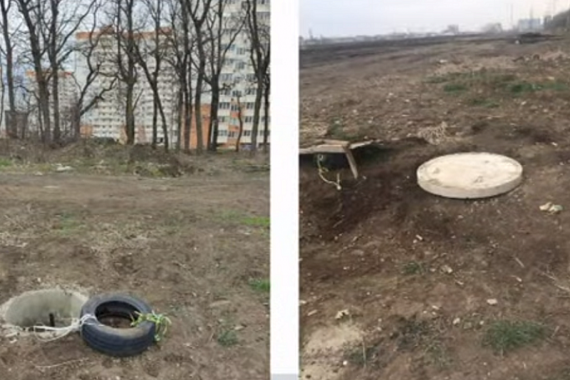 В Краснодаре ребенок провалился в открытый канализационный колодец