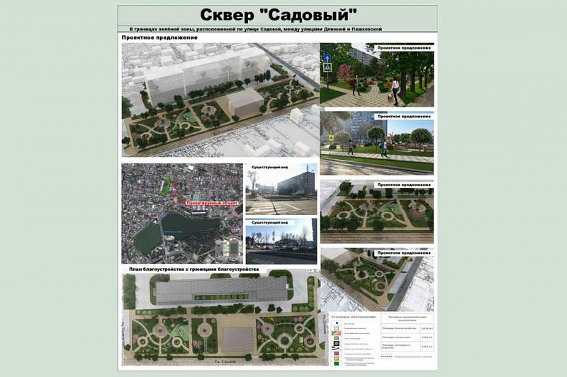 Проекты благоустройства общественных территорий Краснодара