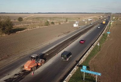 Ремонт двух участков трассы к Крымскому мосту начался на Кубани
