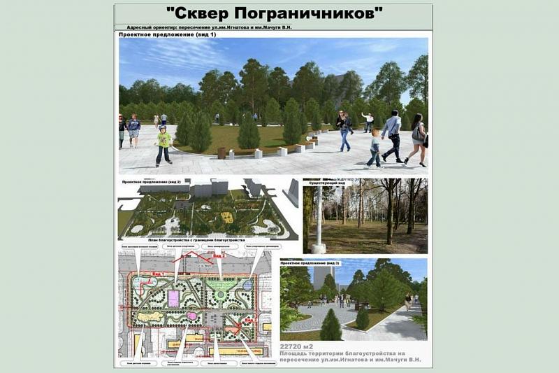 Проекты благоустройства общественных территорий Краснодара