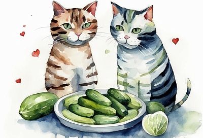 Ты какой-то странный: почему некоторые коты любят огурцы и другие овощи