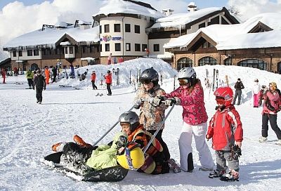 За пять дней горнолыжные курорты Сочи посетили почти 150 тыс. туристов