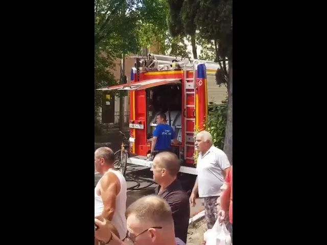 В Туапсе на ул. Ленина прозошел пожар