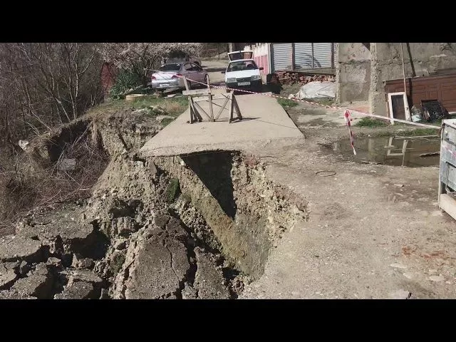 оползень в Туапсе, 13 марта