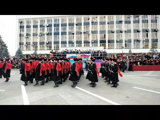 Казачий парад в Краснодаре