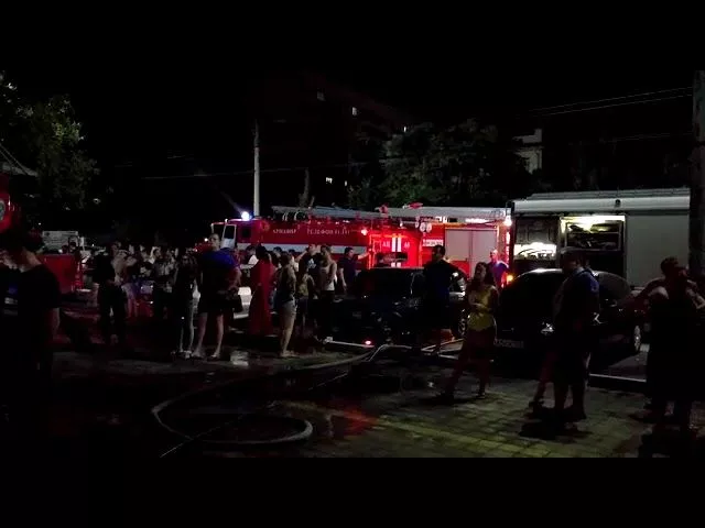 Пожар в доме на Тургенева в Армавире. 18 июня 2018