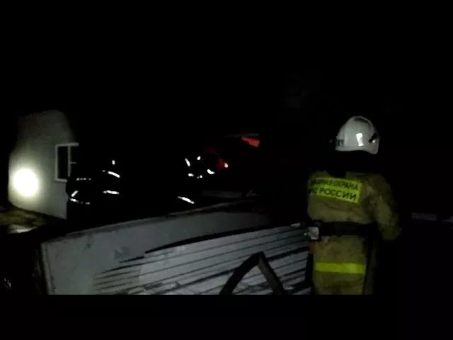 Крупный пожар в хуторе Ленина