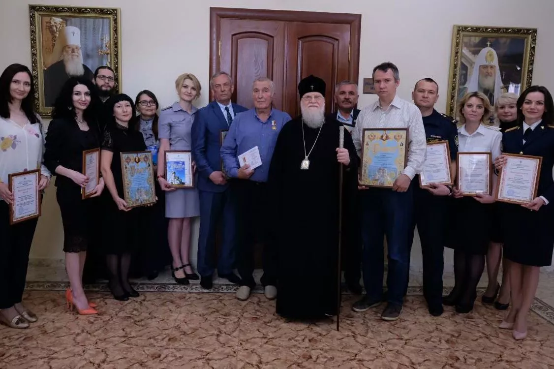 Участники торжественного приёма по случаю Дня Кубанской журналистики.