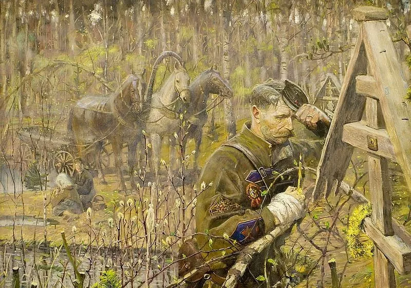 Павел Рыженко. Веночек (№2 из Триптиха «Покаяние»). 2004 г. Холст, масло.