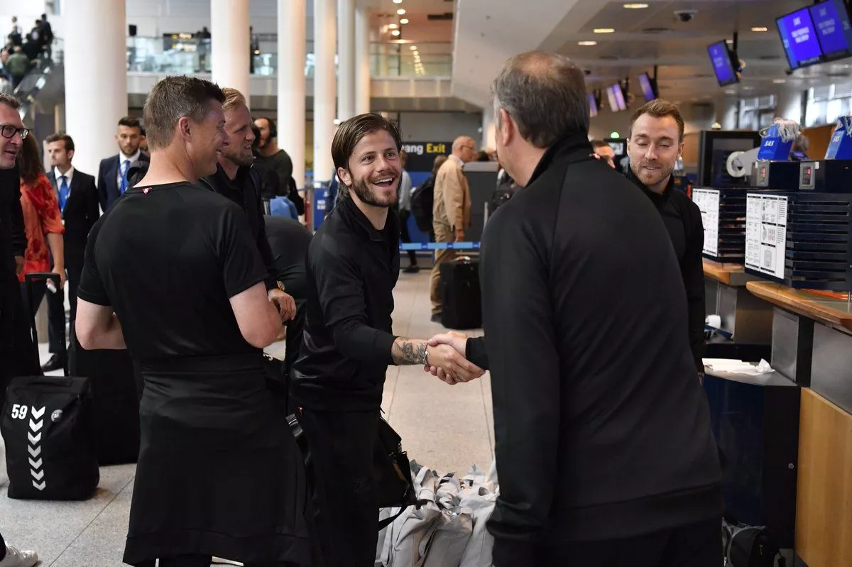 Сборную Дании проводили на ЧМ-2018