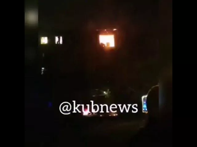 Пожар в Краснодаре. Поселок Белозерный. 22.02.2029