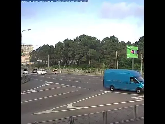 Жесткое ДТП с фургоном в Сочи, 26 мая