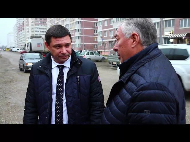 Евгений Первышов о строительстве дороги по проспекту им. Писателя Знаменского (Гидрострой)