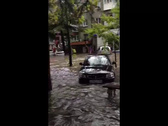 Ливень в Туапсинском районе 17.07.2018