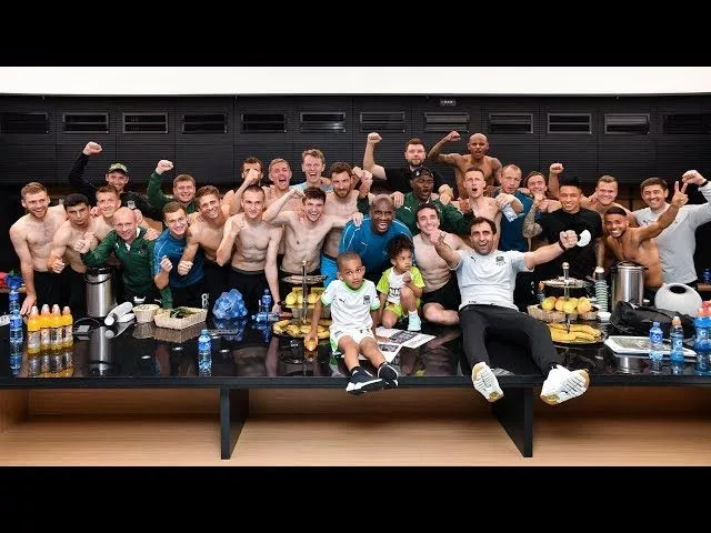 Раздевалка «Краснодара» после победы над «Рубином»