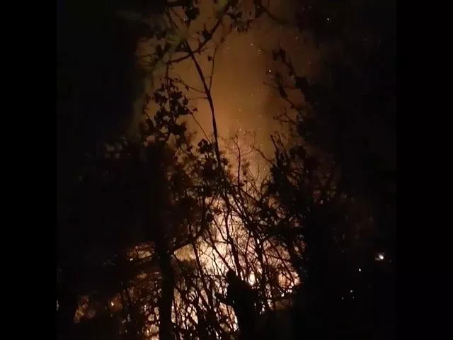 Пожар на горе Колдун в Новороссийске 27.09.2020