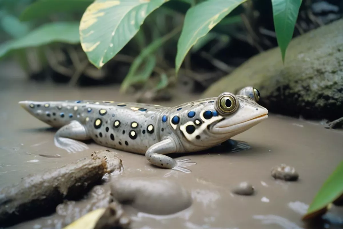 У некоторых илистых прыгунов окончание туловища практически лишено крупного плавника и напоминает хвост ящерицы.