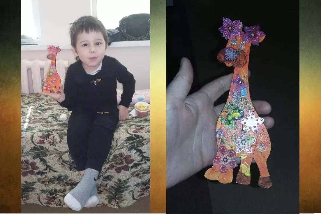 Маленькие пациенты со своими поделками