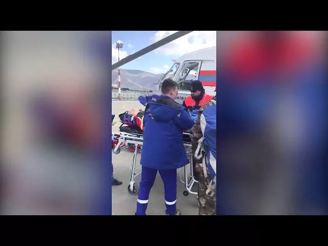 Эвакуация подростка на Ми 8