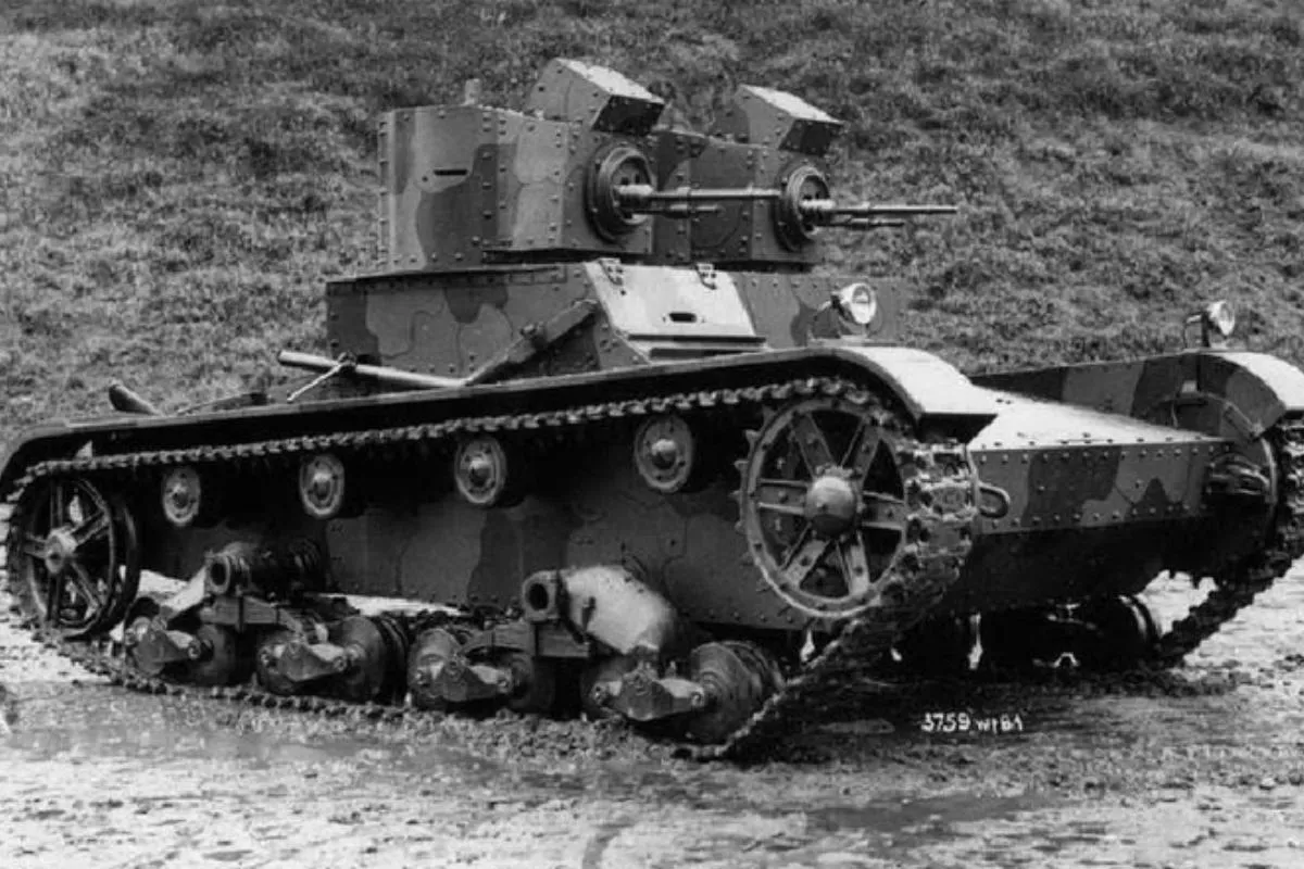 Легкий танк Vickers 6-Ton боливийской армии. 