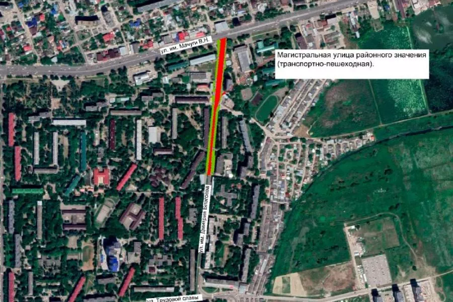 Проект расширения улицы имени Дмитрия Благоева.