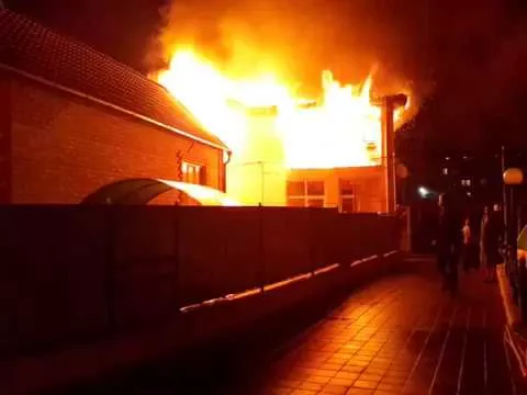 Пожар в Новороссийске на Анапском шоссе