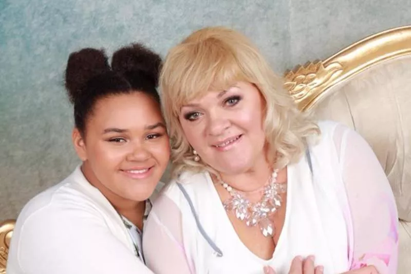 С дочерью Стефанией.