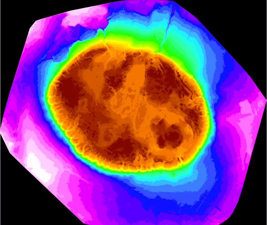 Трехмерная модель вулкана Гефест