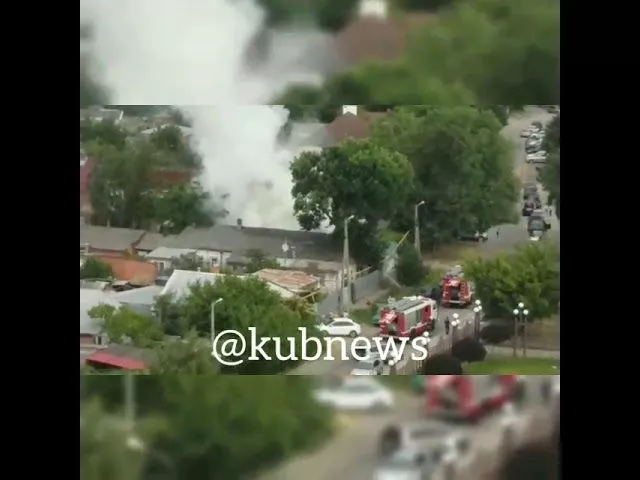 Пожар на Кубанской набережной