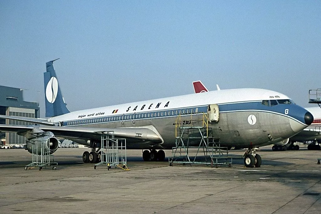 Boeing 707-329 авиакомпании «Сабена» участвовавший в инциденте. Boeing 707-329 авиакомпании «Сабена» участвовавший в инциденте.