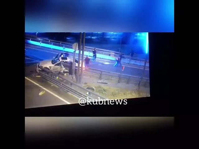 Момент жесткого ДТП в Сочи. 4 июня