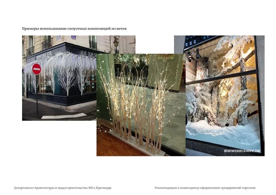 Рекомендации к новогоднему оформлению предприятий торговли. Краснодар 2019.