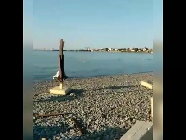 Утро после шторма. Пляж Алексино, Новороссийск. 26 июля 2018