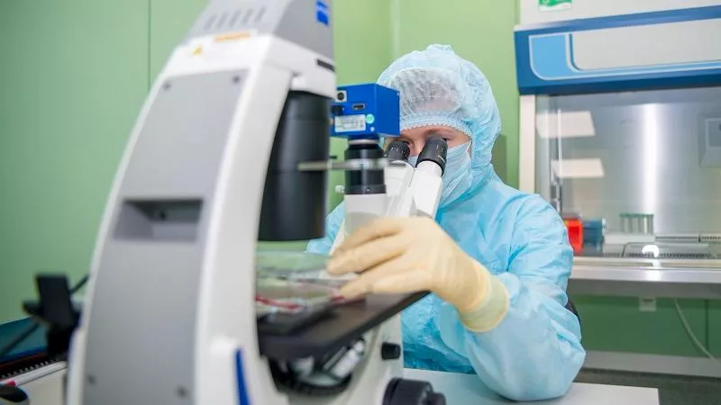 В лаборатории регенеративной медицины	