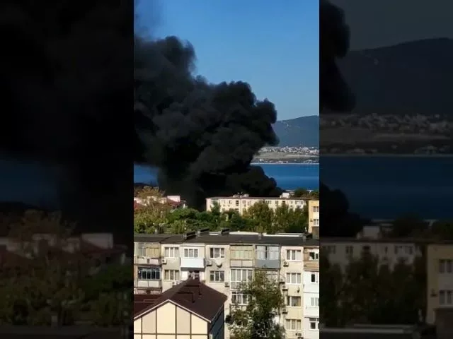 Пожар на рынке в Геленджике, 10 сентября