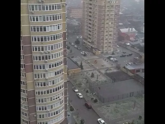 Град в Краснодаре 26 марта