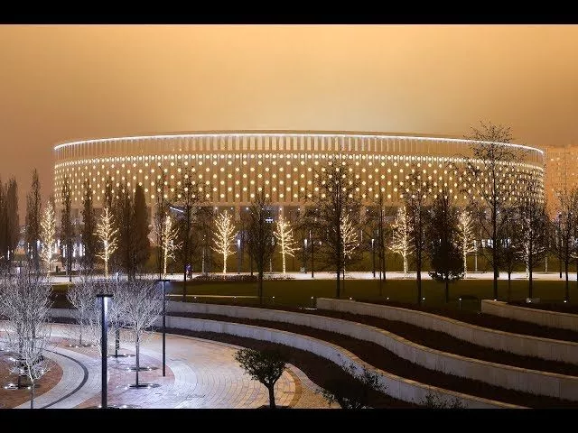 Праздничное убранство стадиона и парка "Краснодар"