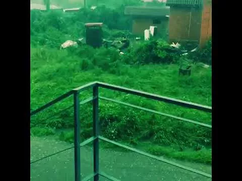 В станице Северской 7 июня выпал град