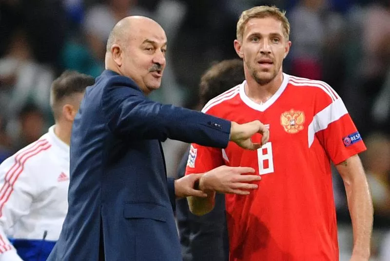 Станислав Черчесов и Юрий Газинский 