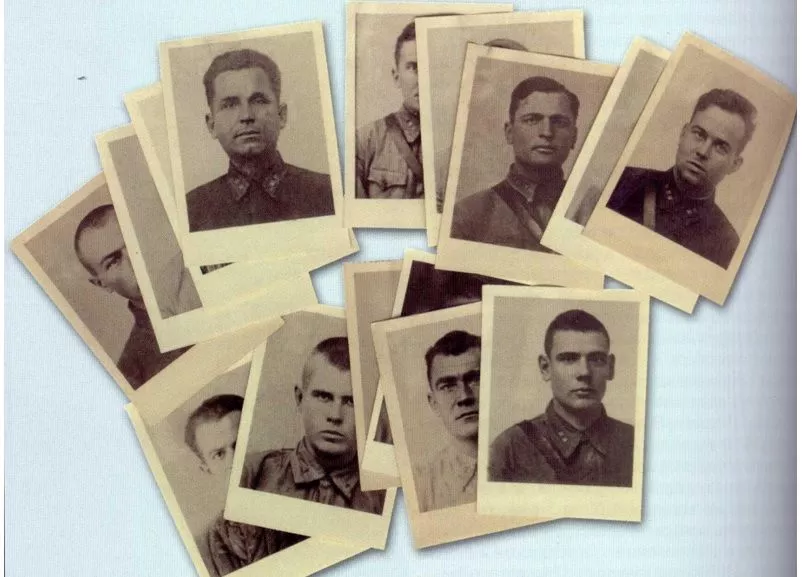Фотографии агентов "Абвергруппы -102", доставленные П.И. Прядко в органы советской контрразведки 